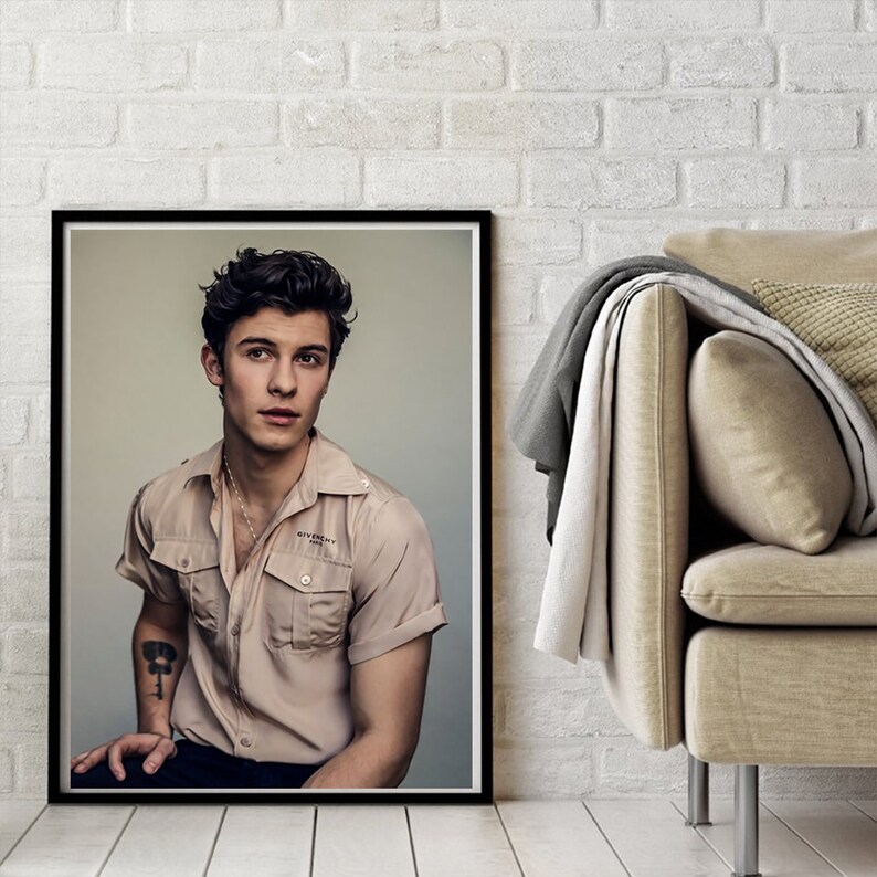 Shawn Mendes Poster Canvas Shawn Mendes Print Canvas Print | Etsy