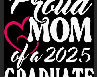 Fière maman d'un diplômé de 2025 Svg, je ne pleure pas, tu pleures Svg - fichier personnalisé