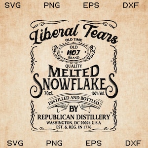 LiBeRaL Tears Old Time Qualität Geschmolzene Schneeflocken destilliert und abgefüllt von pp