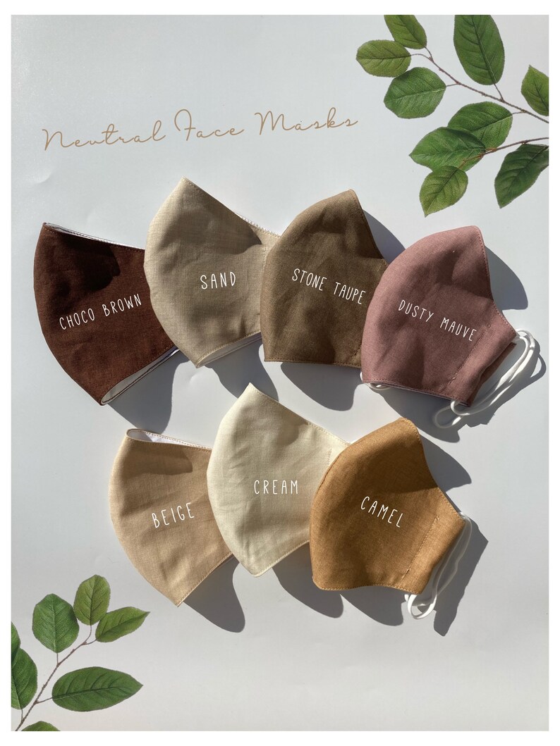 Neutral Face Mask/skin Tone Face Mask/french General Etsy