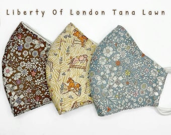 Liberty Of London Face Mask/Tana Lawn/Handmade/Silky-Touch/Lightweight