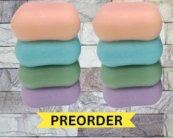 PREORDER 100 x Solid Conditioner Bars | Choice of Scents | 2.25 oz (64 g) Each | Wholesale Bulk Pricing White Private Custom Labels | Vegan