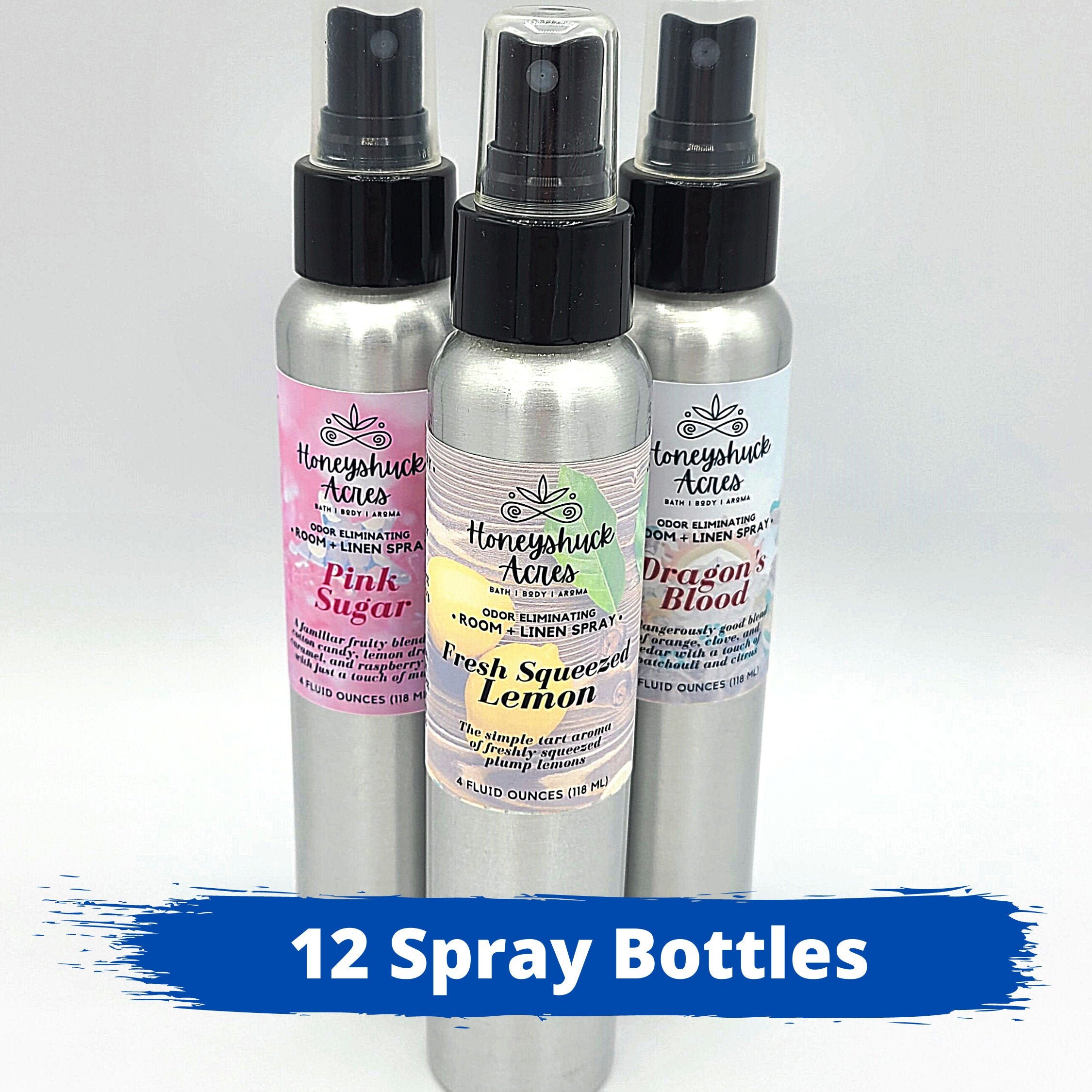 12 X Room Linen Spray Bottles Choice of Scents 4 Fl Oz Etsy