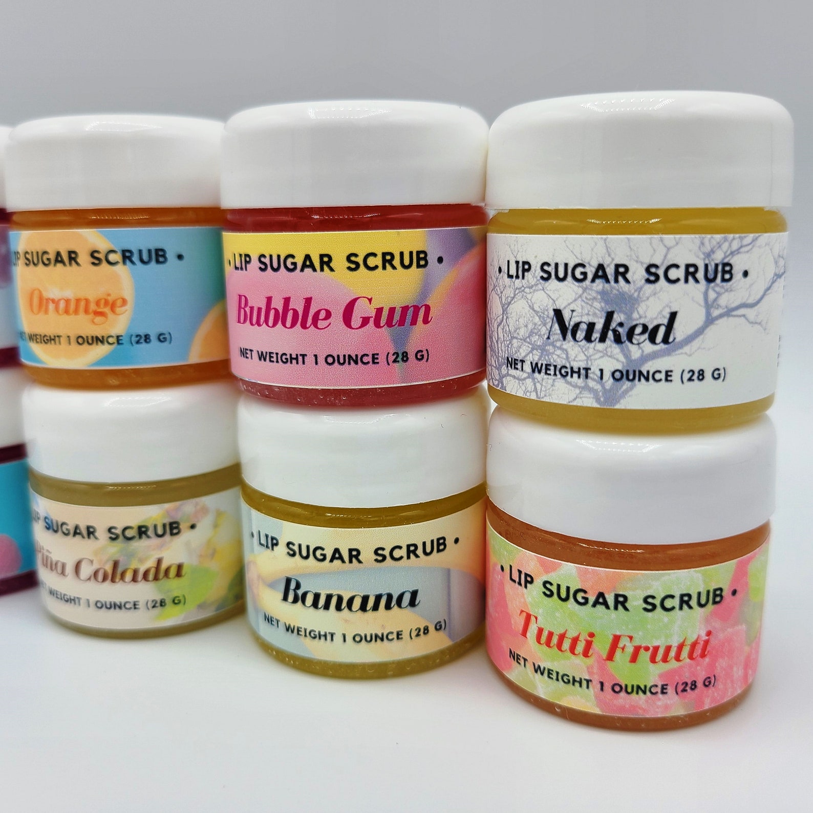 12 x Lip Sugar Scrub Jars 1 oz 28 g Choice Of Flavors Etsy
