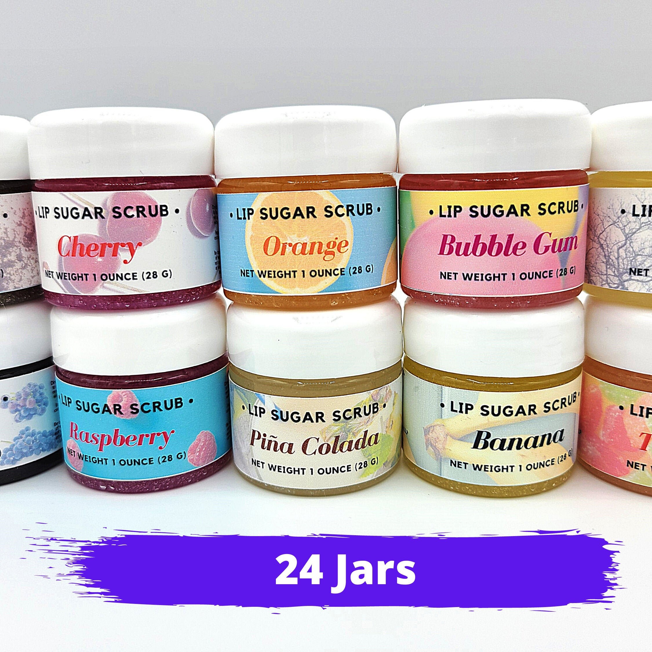 24 x Lip Sugar Scrub Jars 1 oz 28 g Choice Of Flavors Etsy