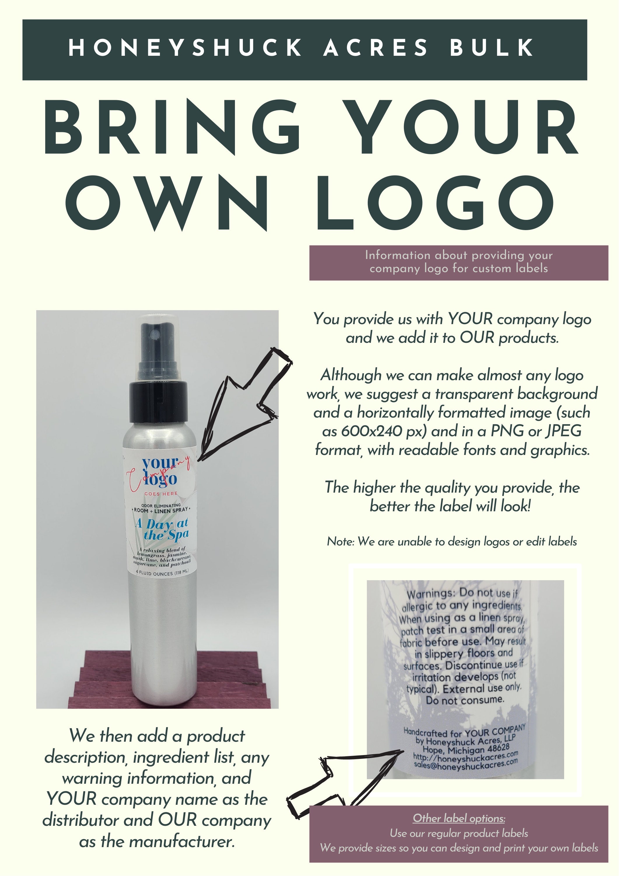 Room Linen Spray 48 Bottles Choice Of Scents 4 fl oz Etsy