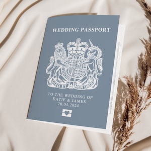 Passport Wedding Invitation, Wedding Passport for Destination Wedding