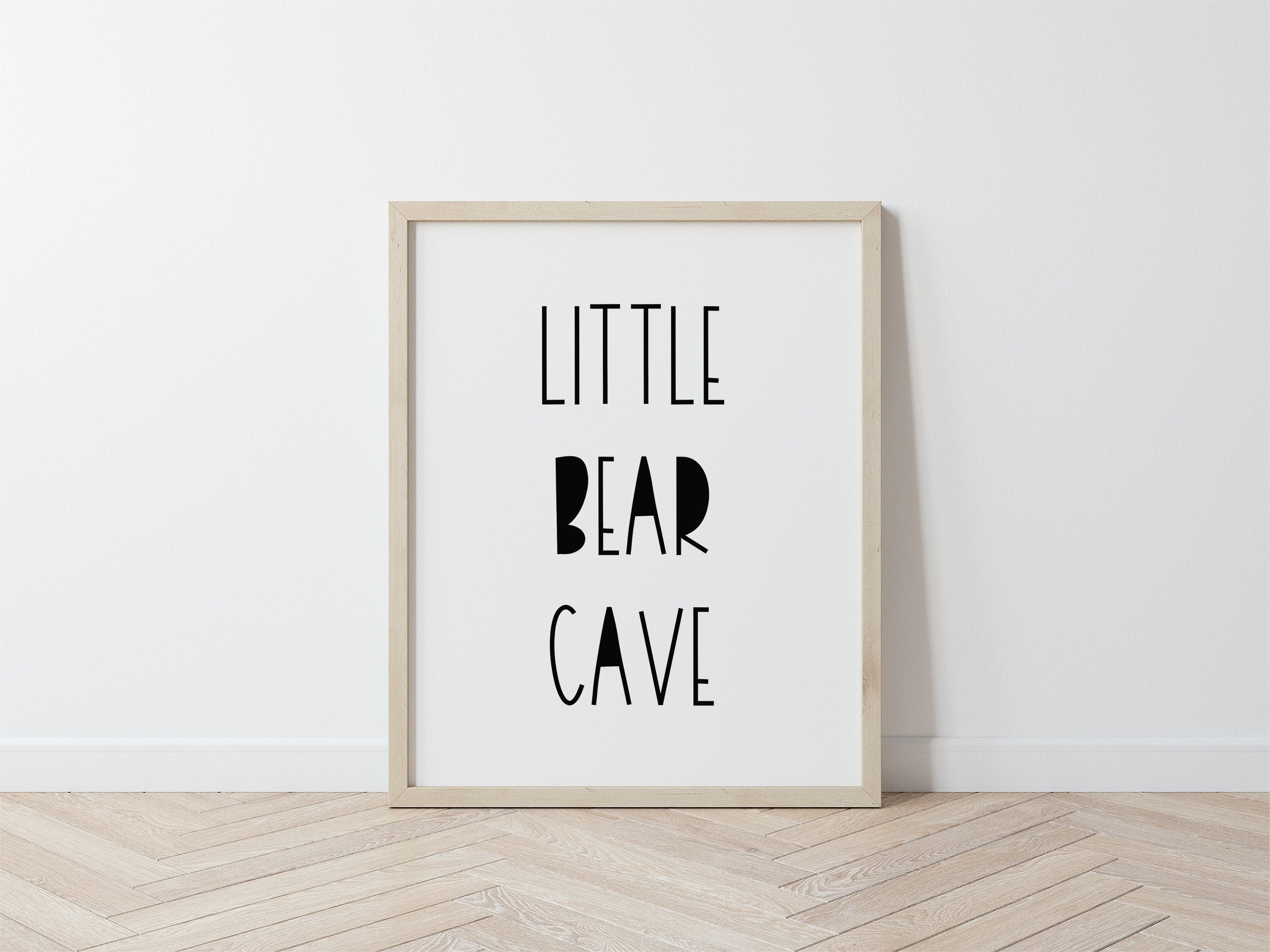 Little Bear Cave Print Printable Nursery Art Nursery Decor | Etsy