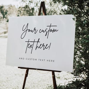 Modern Welcome Sign, Custom Wedding Sign, Personalised Wedding Sign