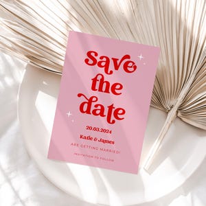 Salva le date retrò, Salva le date rosa, Salva le date vintage, Salva le date del matrimonio