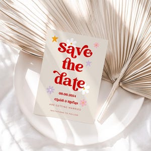 Retro Save The Dates, Retro Wedding Invites, Vintage Save The Dates, Wedding Save The Dates image 2