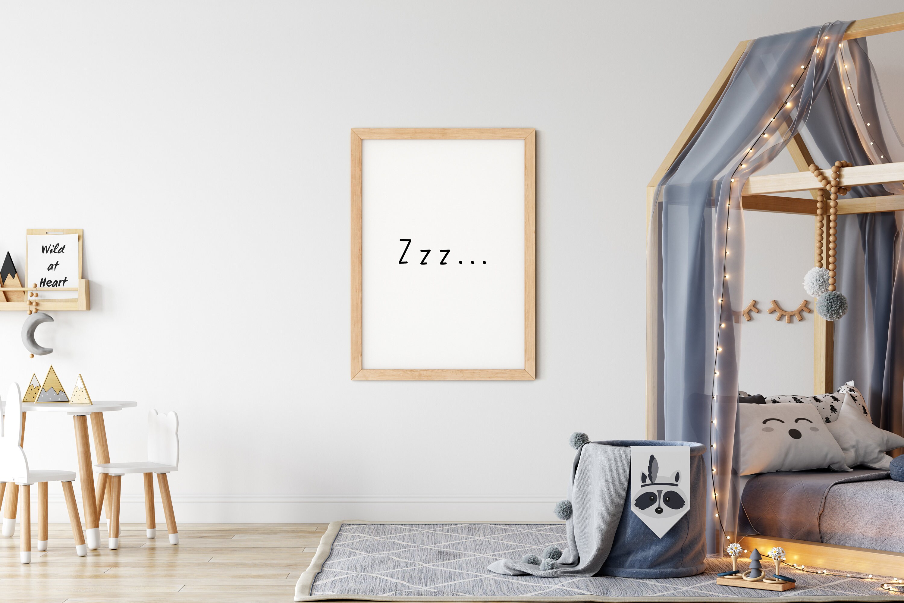 Zzz Sleep Wall Print Printable Bedroom Decor DIGITAL Etsy