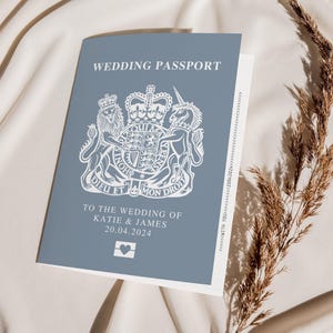 Paspoorthuwelijksuitnodiging, huwelijkspaspoort voor bestemmingshuwelijk