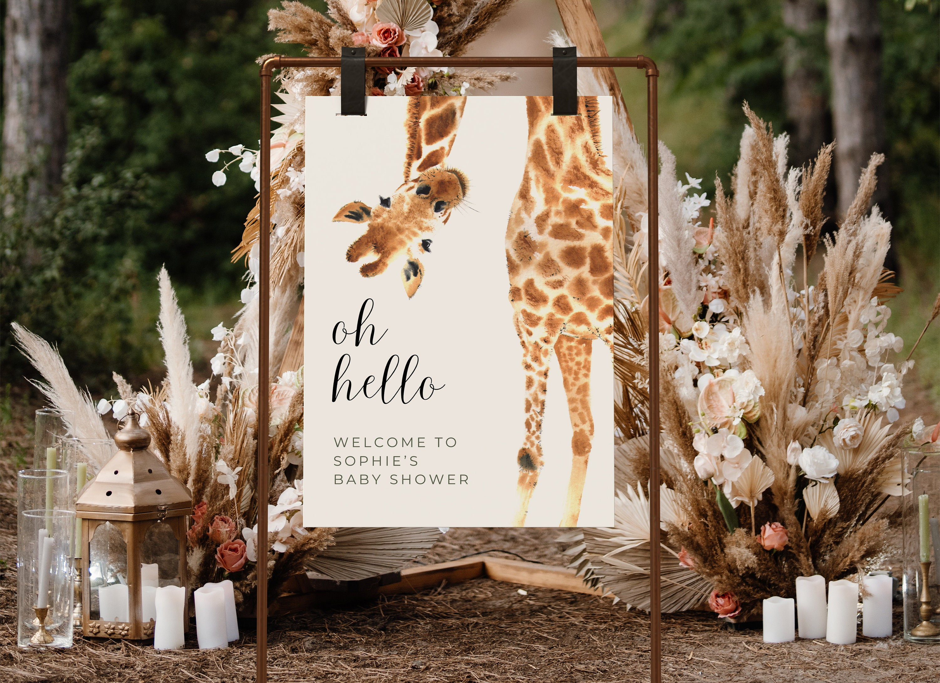Hot giraffe baby shower decorations for girl Store