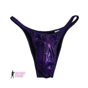 Eggplant Purple Men&#39;s Bodybuilding Posing Trunks