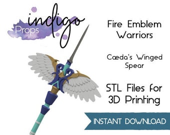 Caeda's Winged Spear, Fire Emblem Warriors - 3D Printing STL Files, 3D Model, Caeda Cosplay, Winged Spear