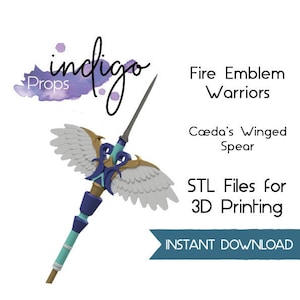 Caeda&#39;s Winged Spear, Fire Emblem Warriors - 3D Printing STL Files, 3D Model, Caeda Cosplay, Winged Spear
