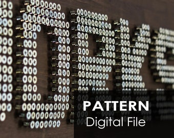 Digital Pattern: Workshop Screw Art Sign | DIY Wall Decor PDF | Printable A4 Size