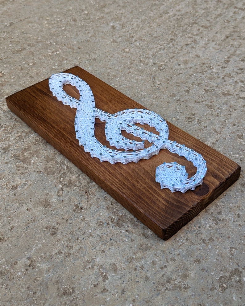 String Table Clef Digital Pattern: Clef String Art | DIY Wall Decor PDF | Printable A4 ...