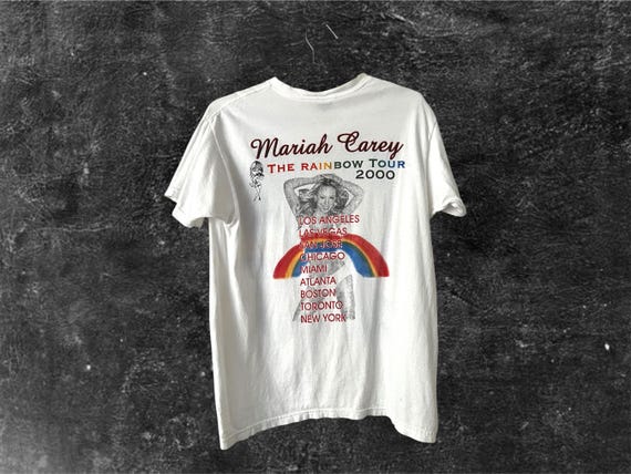激安挑戦！！ Mariah Vintage Carey T-shirt 2000 Tour Rainbow the Bootleg ミュージシャン