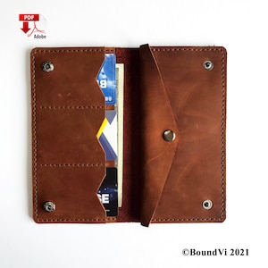 PDF lange Brieftasche Leder, Lange Brieftasche PDF, Muster bifold, Mann Brieftasche Vorlage, Leder Muster, Vorlage Brieftasche, Brieftasche Blaupausen, mini