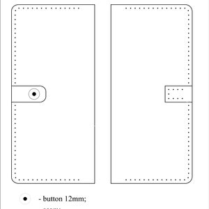 PDF Long Wallet Leather / Leather Pattern / Template Wallet / Long ...