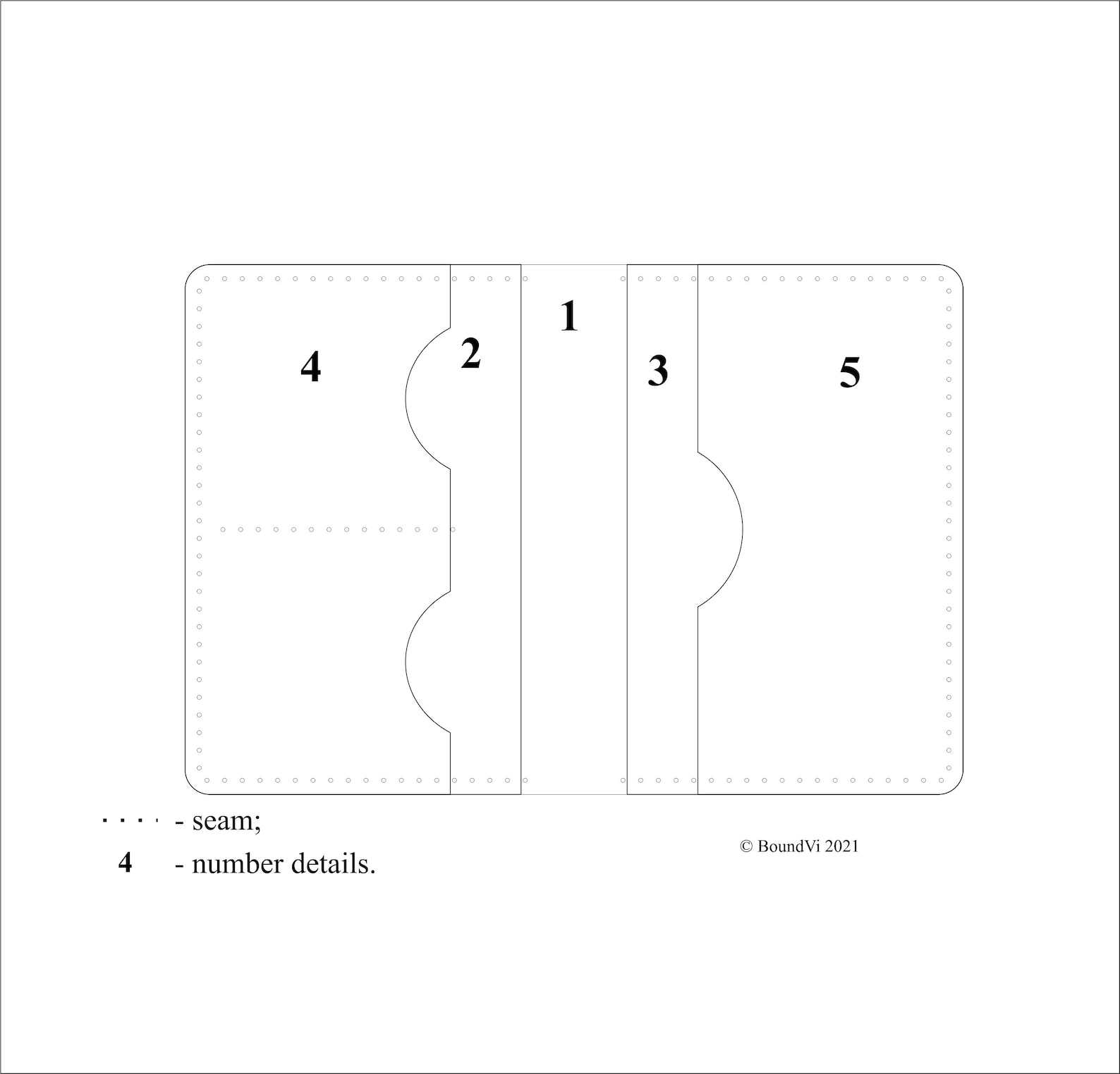 Document Holder Pattern / PDF Wallet Leather / Card Holder Pattern ...