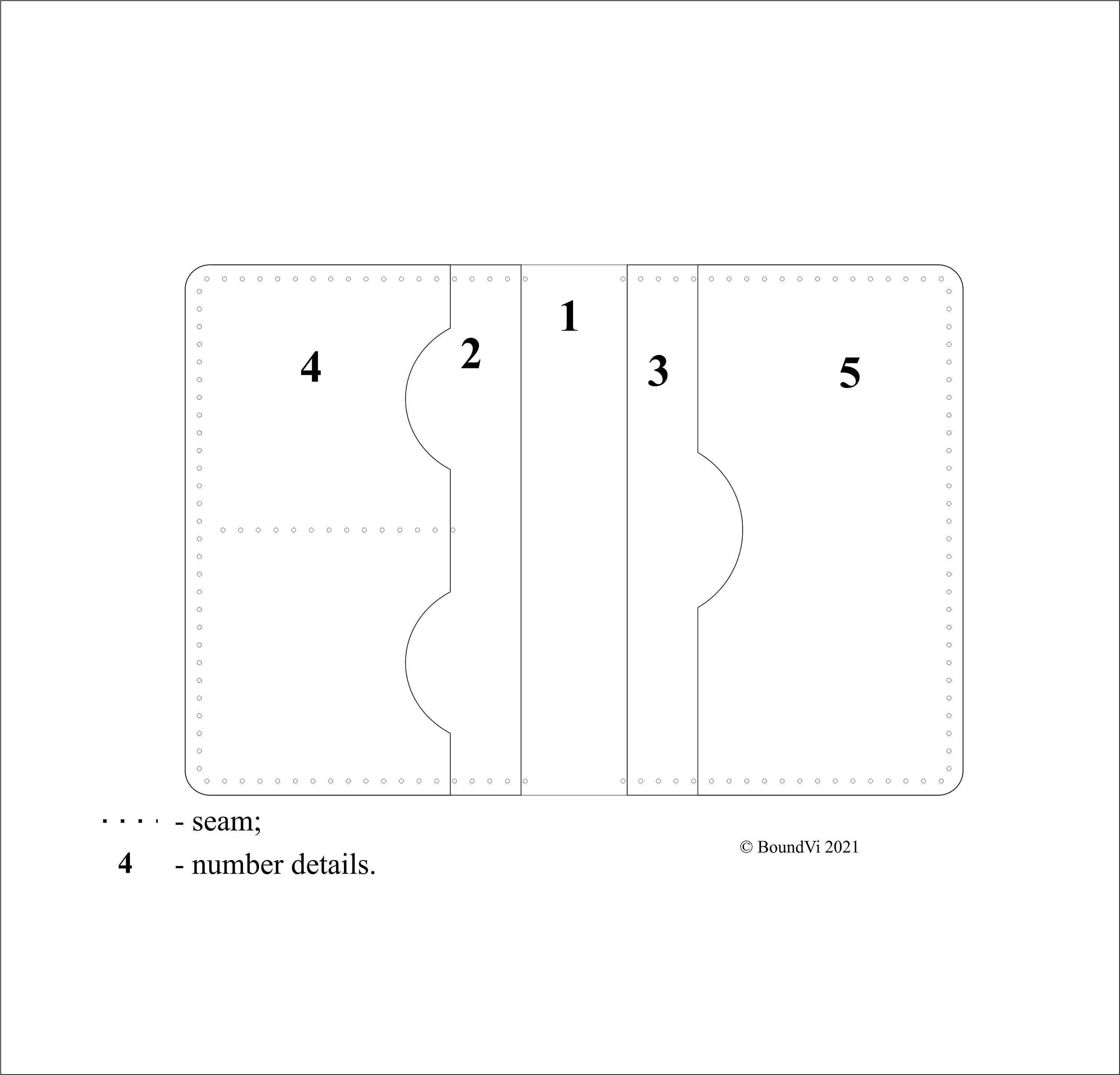 Document Holder Pattern / PDF Wallet Leather / Card Holder - Etsy