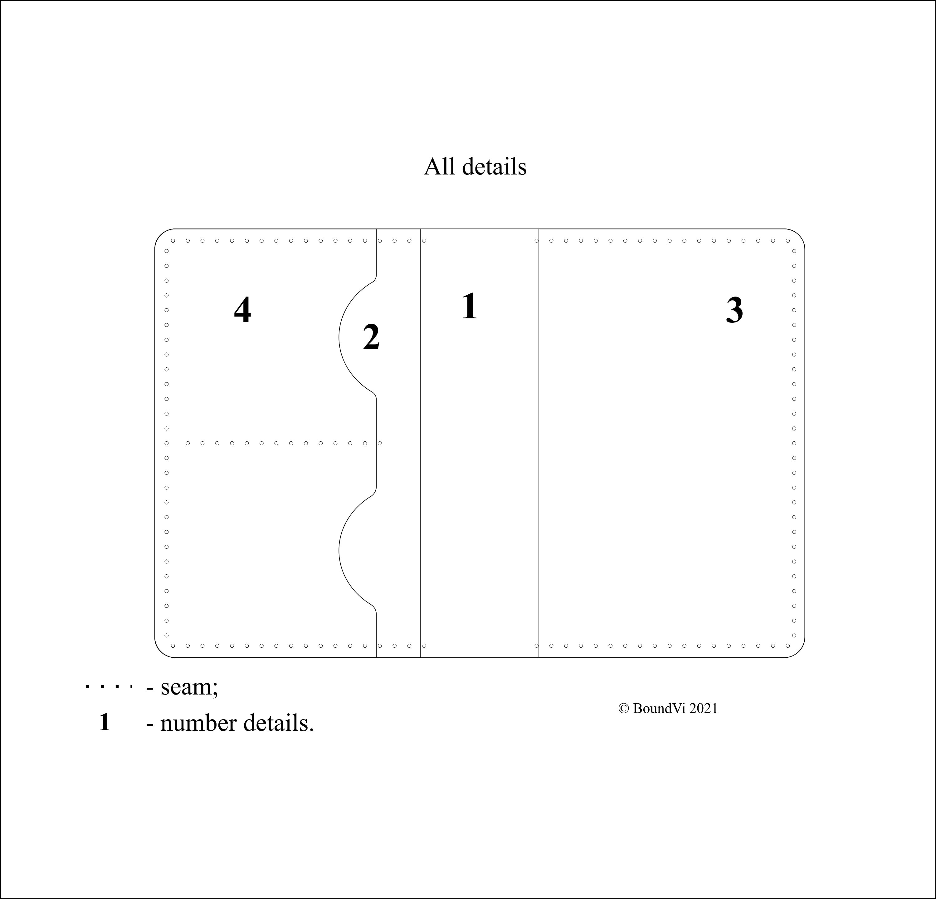 Document Holder Pattern / PDF Wallet Leather / Card Holder Etsy