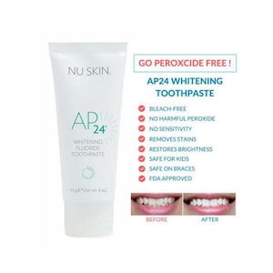 NU SKIN® AP 24® Zahnweiß Fluorid Zahnpasta 110g (Kein Peroxid) Uk Verkäufer Kostenloser Versand