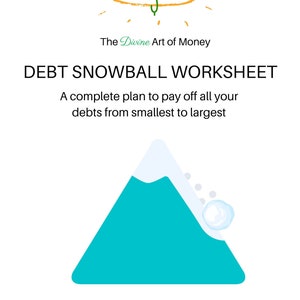 Printable Debt Snowball Planner, Debt Snowball Printables, PDF Printable Debt Snowball Planner, US Letter size, Editable. Fillable image 1