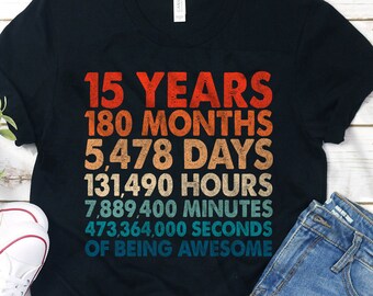15th birthday shirt | Etsy