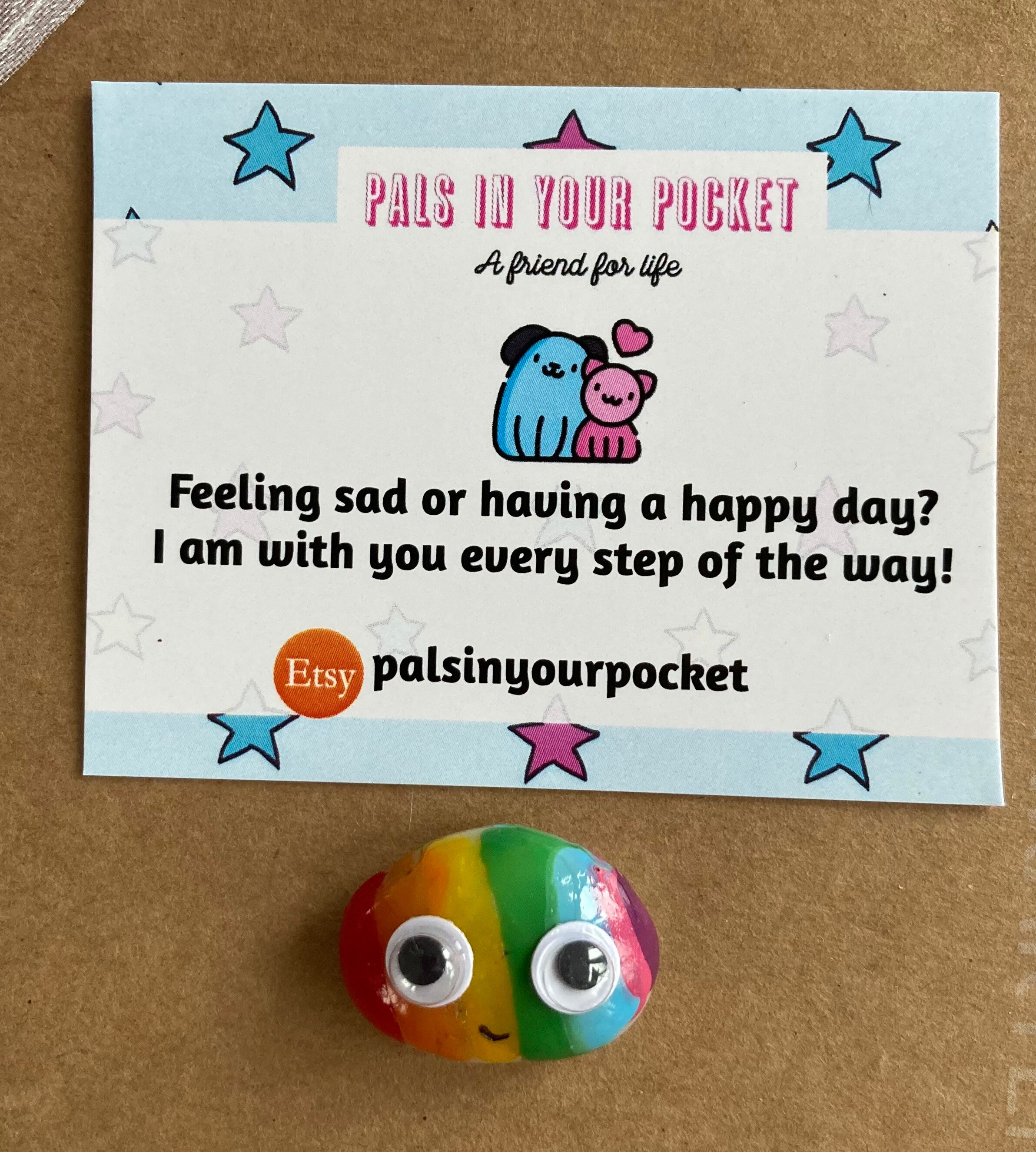 Pocket pal/ Pals in your pocket comfort Pocket hug/ worry Etsy