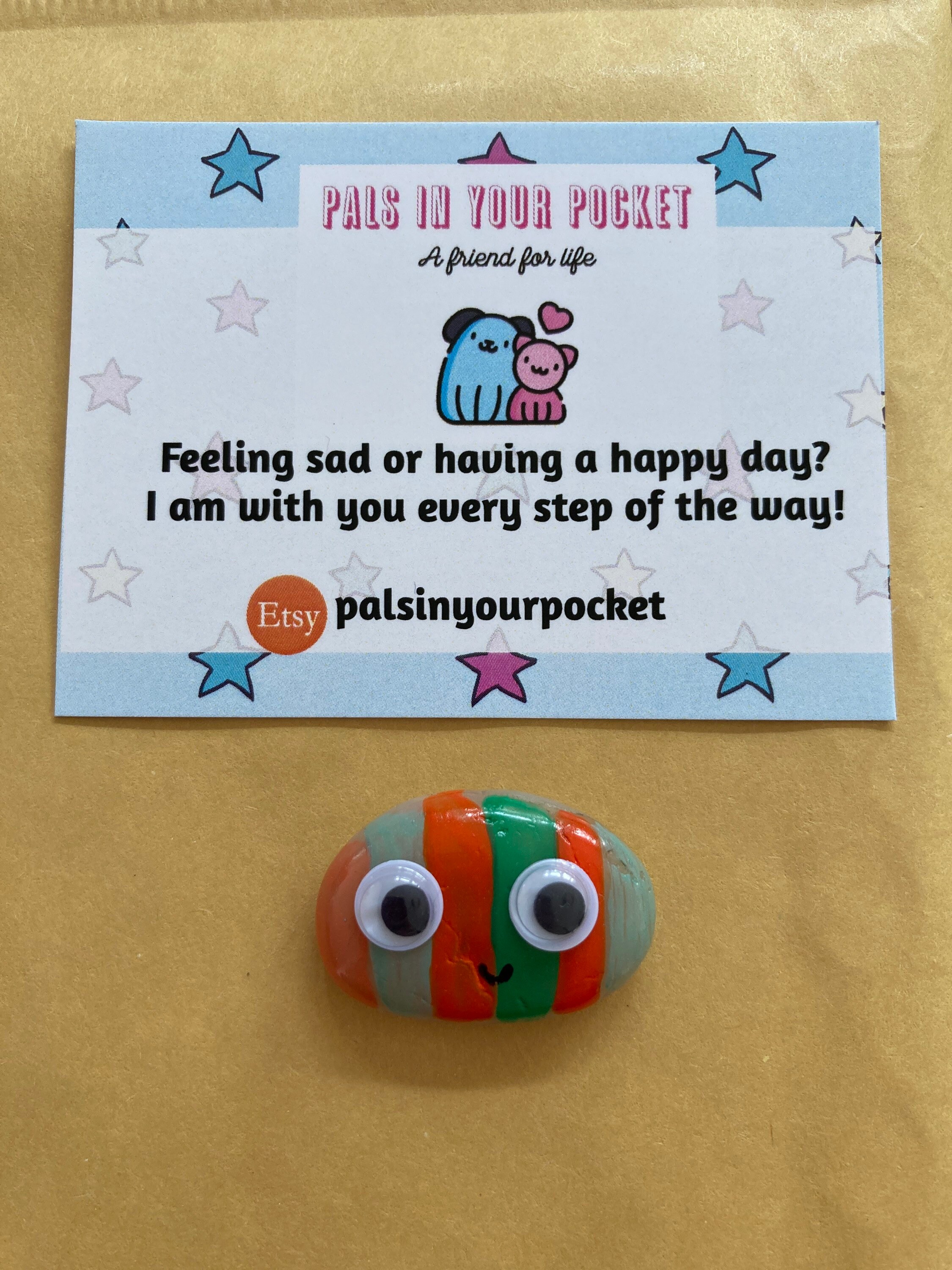 Pocket pal/ Pals in your pocket comfort Pocket hug/ worry Etsy