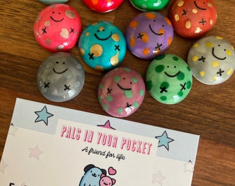 Pocket worry blob, anxiety, anxiety relief, worry eater, pocket pal, seperation anxiety, calming fidget pet, monster pet, smooth stone, rock