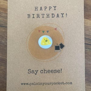 Biglietto di auguri di compleanno/auguri/novità/divertente/gioco di parole/formaggio/piccoli amori/buongustaio/regalo di cibo/ciondolo/unico/piccolo regalo di compleanno per un amico/posta