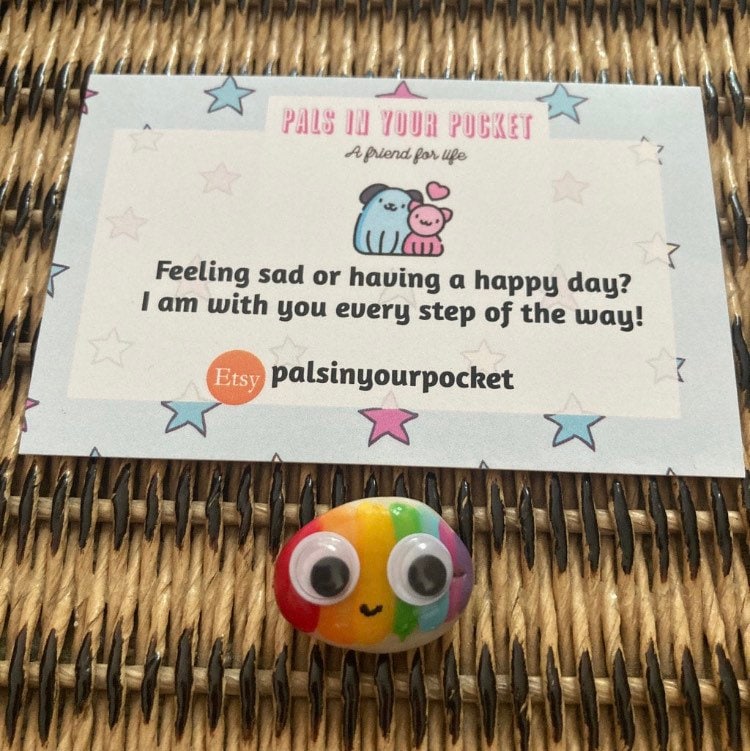 Pocket pal/ Pals in your pocket comfort Pocket hug/ worry Etsy