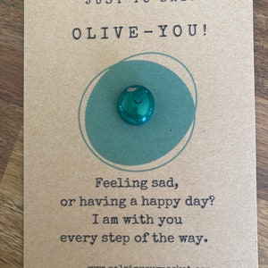 Positives Taschenmotiv in oliv! Geschenk für Angst | positive psychische Gesundheit - glückliches Hallo Geschenk | Taschenfreund | Taschenbaumler kleine Geschenkidee, hab dich lieb