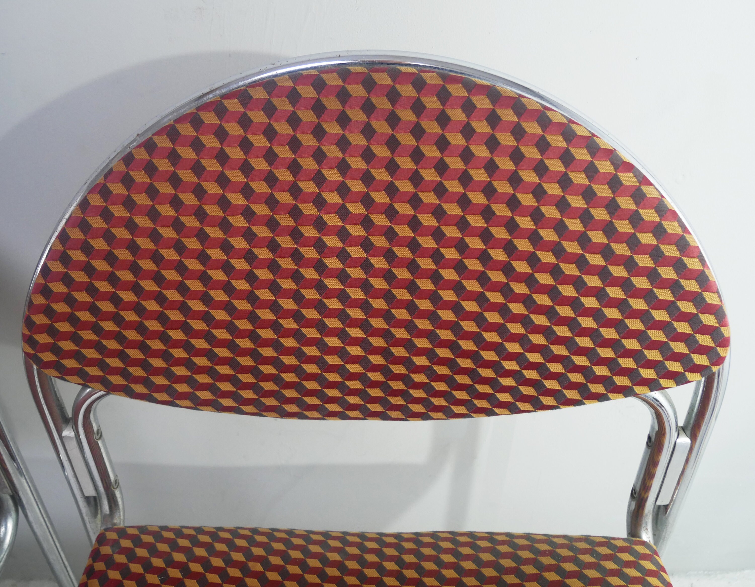 Frühe 80er Jahre Polsterstühle aus Chrom Preis gilt für 1 | Etsy