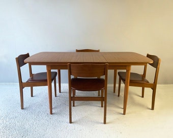 Mid Century Dining Table and Chairs - Etsy UK