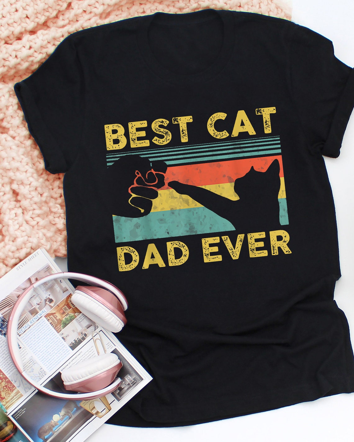 Best Cat Dad Ever TShirt Funny Cat Shirt Cat Dad Cat Lover Etsy