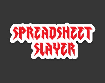 Spreadsheet Slayer Sticker