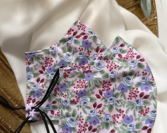 Adult Duckbill Mask Rosa Garden Party Lilac