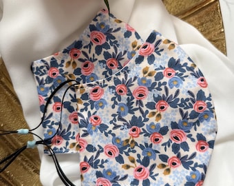 Les Fleurs Rosa Periwinkle Adult Duckbill Mask