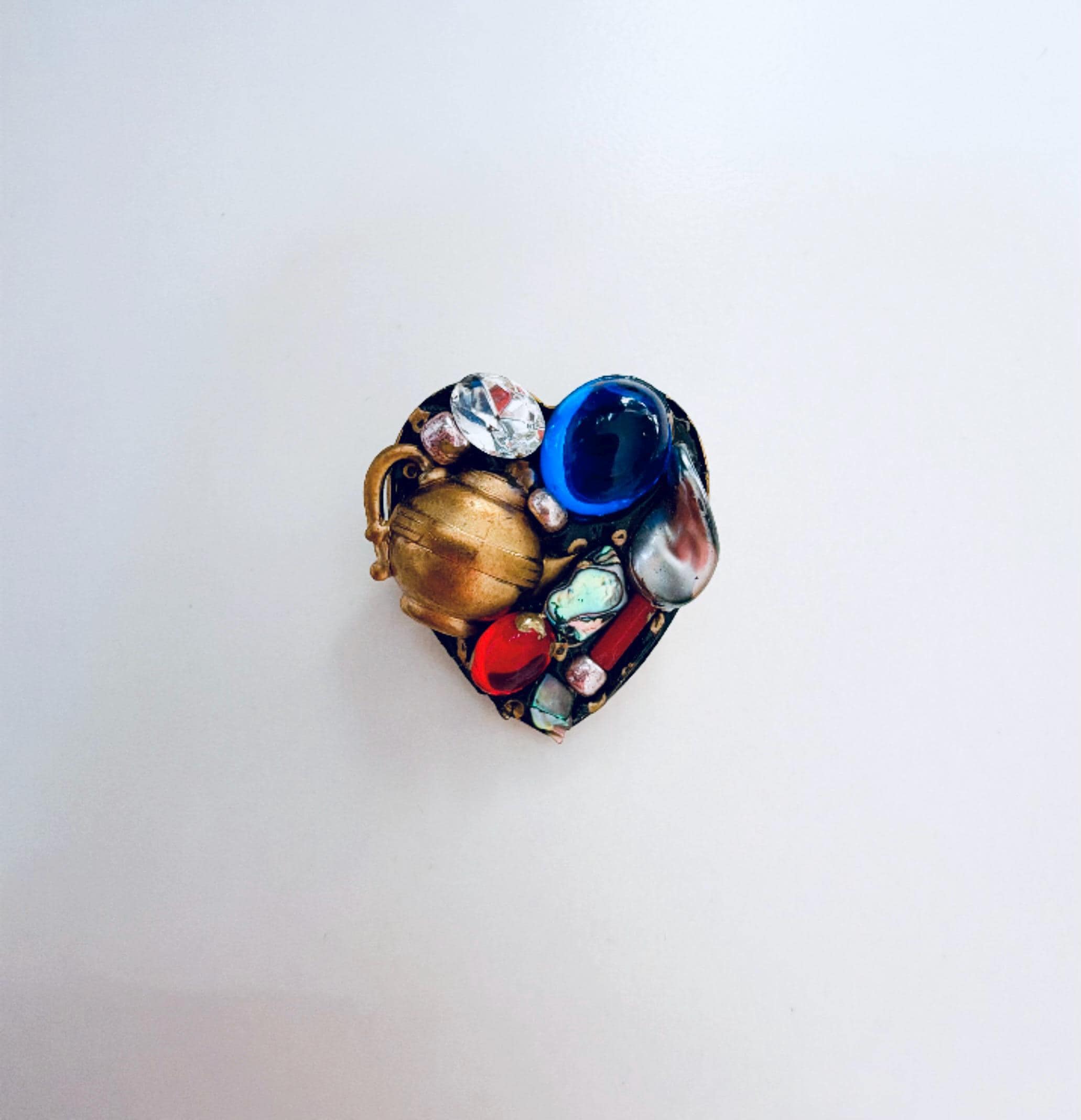 小さなバレッタ（ブルー＆三日月）by Annie Sherburne Annie Sherburne - Etsy