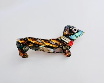 Lot De 12 Broches Vintage Figuratives (animaux, Créatures) - Métal Plaqué Or Multiton, Occasion Très Bon état