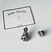 Small Rabbit Pin Antique Silver Colour Japanese Design Year of the ...