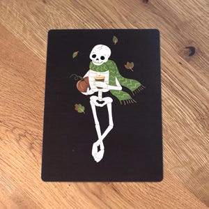 Carte postale squelette - Mini impression confortable A6