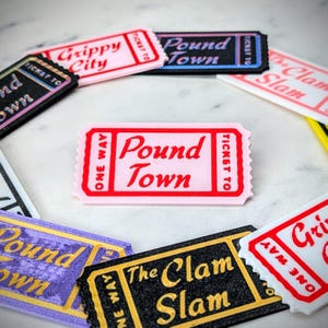 Pound Town Ticket, Valentine's Gift, Gifts for Him, Gift for Her, Funny Gag Gift, Anniversary Gift, One Way Ticket to Pound Town, Clam Slam