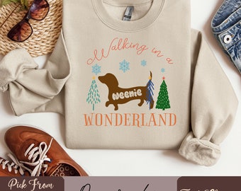 Dachshund Christmas Sweatshirt, Dachshund Christmas, Christmas Dog Sweatshirt, Christmas Dog Sweatshirt, Dachshund Mom Gift Sweatshirt